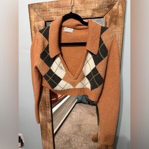Urban outfitters argyle sweater